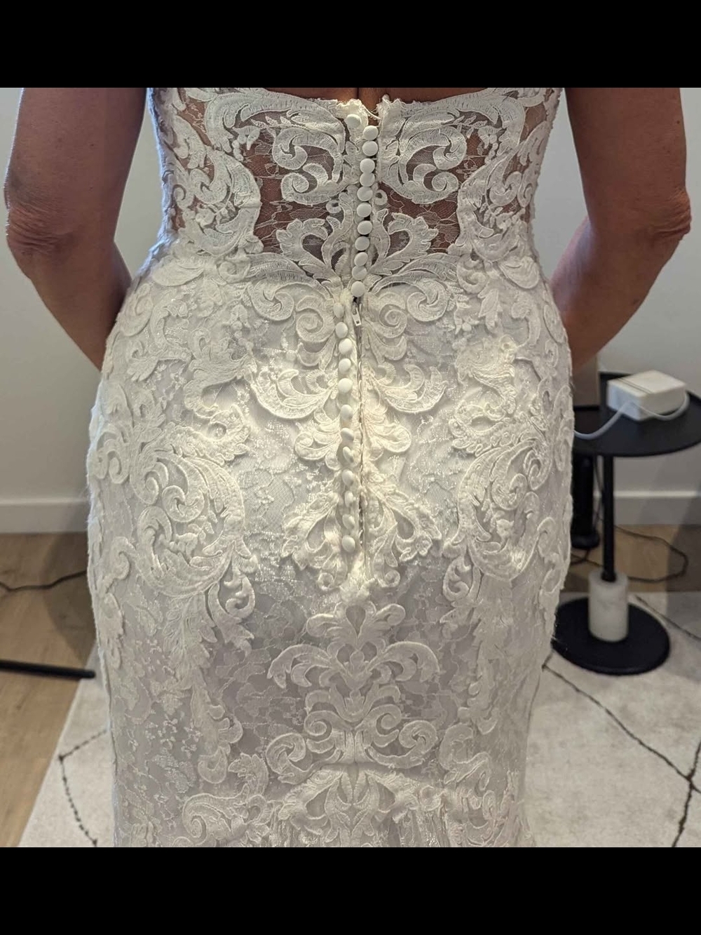 White Lace Maggie Sottero Wedding Dress - Picture 2 of 3